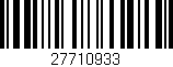 Código de barras (EAN, GTIN, SKU, ISBN): '27710933'