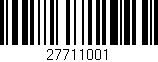 Código de barras (EAN, GTIN, SKU, ISBN): '27711001'