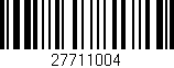Código de barras (EAN, GTIN, SKU, ISBN): '27711004'