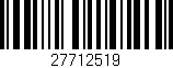 Código de barras (EAN, GTIN, SKU, ISBN): '27712519'