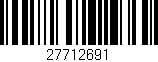 Código de barras (EAN, GTIN, SKU, ISBN): '27712691'