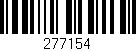 Código de barras (EAN, GTIN, SKU, ISBN): '277154'