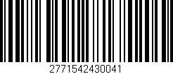 Código de barras (EAN, GTIN, SKU, ISBN): '2771542430041'