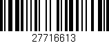 Código de barras (EAN, GTIN, SKU, ISBN): '27716613'