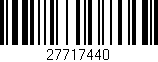 Código de barras (EAN, GTIN, SKU, ISBN): '27717440'