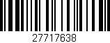 Código de barras (EAN, GTIN, SKU, ISBN): '27717638'