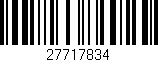 Código de barras (EAN, GTIN, SKU, ISBN): '27717834'