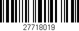 Código de barras (EAN, GTIN, SKU, ISBN): '27718019'