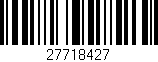 Código de barras (EAN, GTIN, SKU, ISBN): '27718427'
