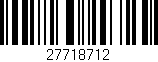 Código de barras (EAN, GTIN, SKU, ISBN): '27718712'