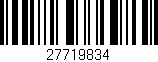 Código de barras (EAN, GTIN, SKU, ISBN): '27719834'