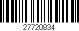 Código de barras (EAN, GTIN, SKU, ISBN): '27720834'