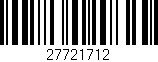Código de barras (EAN, GTIN, SKU, ISBN): '27721712'