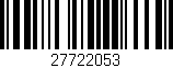 Código de barras (EAN, GTIN, SKU, ISBN): '27722053'
