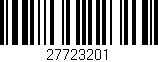 Código de barras (EAN, GTIN, SKU, ISBN): '27723201'
