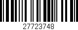 Código de barras (EAN, GTIN, SKU, ISBN): '27723748'