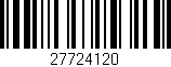 Código de barras (EAN, GTIN, SKU, ISBN): '27724120'
