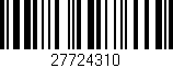 Código de barras (EAN, GTIN, SKU, ISBN): '27724310'