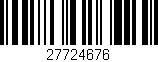 Código de barras (EAN, GTIN, SKU, ISBN): '27724676'