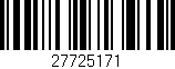 Código de barras (EAN, GTIN, SKU, ISBN): '27725171'