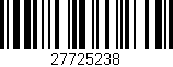 Código de barras (EAN, GTIN, SKU, ISBN): '27725238'