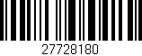 Código de barras (EAN, GTIN, SKU, ISBN): '27728180'