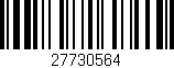 Código de barras (EAN, GTIN, SKU, ISBN): '27730564'