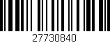 Código de barras (EAN, GTIN, SKU, ISBN): '27730840'