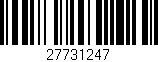 Código de barras (EAN, GTIN, SKU, ISBN): '27731247'