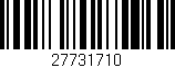 Código de barras (EAN, GTIN, SKU, ISBN): '27731710'