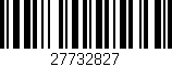 Código de barras (EAN, GTIN, SKU, ISBN): '27732827'