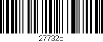 Código de barras (EAN, GTIN, SKU, ISBN): '27732o'
