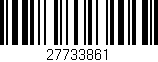 Código de barras (EAN, GTIN, SKU, ISBN): '27733861'