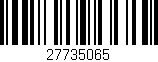 Código de barras (EAN, GTIN, SKU, ISBN): '27735065'