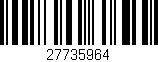 Código de barras (EAN, GTIN, SKU, ISBN): '27735964'