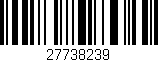 Código de barras (EAN, GTIN, SKU, ISBN): '27738239'