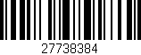 Código de barras (EAN, GTIN, SKU, ISBN): '27738384'
