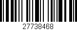Código de barras (EAN, GTIN, SKU, ISBN): '27738468'