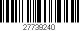 Código de barras (EAN, GTIN, SKU, ISBN): '27739240'