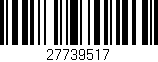 Código de barras (EAN, GTIN, SKU, ISBN): '27739517'