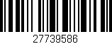 Código de barras (EAN, GTIN, SKU, ISBN): '27739586'