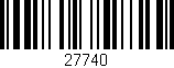 Código de barras (EAN, GTIN, SKU, ISBN): '27740'