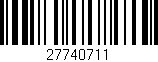 Código de barras (EAN, GTIN, SKU, ISBN): '27740711'