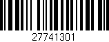 Código de barras (EAN, GTIN, SKU, ISBN): '27741301'