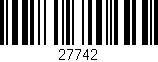 Código de barras (EAN, GTIN, SKU, ISBN): '27742'