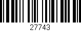 Código de barras (EAN, GTIN, SKU, ISBN): '27743'