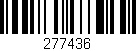 Código de barras (EAN, GTIN, SKU, ISBN): '277436'