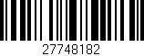 Código de barras (EAN, GTIN, SKU, ISBN): '27748182'