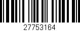 Código de barras (EAN, GTIN, SKU, ISBN): '27753164'