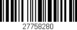 Código de barras (EAN, GTIN, SKU, ISBN): '27758280'